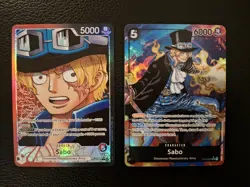 One Piece Sabo Alt Art leader OP 13 & Sabo Alt Art OP04. Near Mint - Image 1
