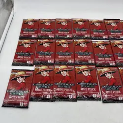 Lot 30 One Piece Carrying On His Will OP-13 30 Booster Packs Lot English G - Image 2