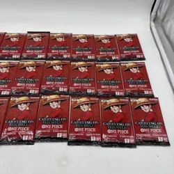 Lot 30 One Piece Carrying On His Will OP-13 30 Booster Packs Lot English G - Image 4