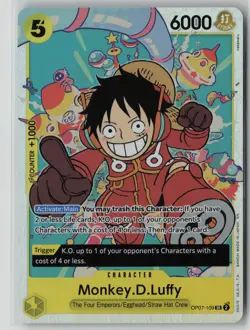 Monkey.D.Luffy (109) OP07-109 One Piece 500 Years in the Future Super Rare NM - Image 1