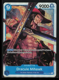 Dracule Mihawk OP01-070 One Piece Romance Dawn Super Rare Near Mint - Image 1