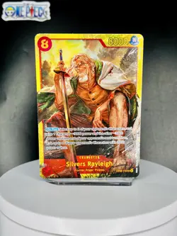 One Piece Card Game 🏴‍☠OP08-118 Silvers Rayleigh SEC NM Alt Art Foil ENGLISH - Image 1