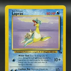 Pokemon TCG Card 1999 Fossil Set Lapras 25/62 NM - Image 2