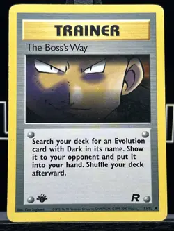 The Boss's Way 73/82 - 1st Edition Team Rocket Vintage Pokemon Card - Regular NM - Image 3