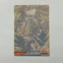S3261 Son Goku Super Saiyan Japanese Dragon Ball Z x Morinaga Clear Card 435 - Image 2
