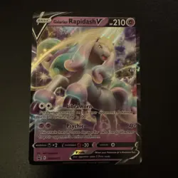 Galarian Rapidash V SWSH111 Black Star Promo Mint Pokemon Card - Image 1