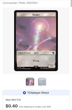 Magic: The Gathering NM Final Fantasy Surge Foil Spirit(0003) Squid(0005) - Image 1