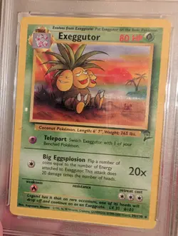 Exeggutor Pokemon 2000 Base Set 2 39/130 Graded 7 - Image 2
