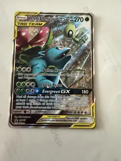 2019 Pokemon SM Black Star Promo SM167 Full Art Celebi & Venusaur GX - Image 1