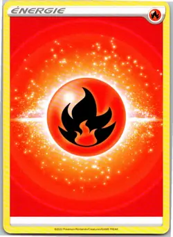 2022 Pokemon Sword & Shield - Crown Zenith Fire Energy SWSH12.5 Rare Ultra #153 - Image 1