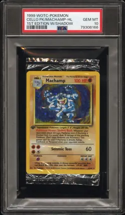 1999 Pokemon 1st Edition Machamp Holo SEALED | PSA 10 GEM MINT - Image 1
