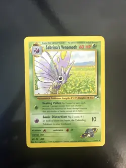 Pokemon TCG Sabrina's Venomoth Gym Heroes 34/132 Unlimited Rare NM - Image 1