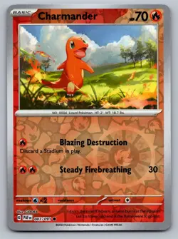 Pokemon TCG SV: Paldean Fates Charmander - 007/091 Reverse Holo - Image 1