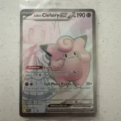 Pokemon TCG Journey Together Black Star Promo Lillie’s Clefairy ex SVP195 Sealed - Image 2