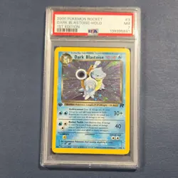 Pokemon Team Rocket Dark Blastoise 1st Edition Holo #3/82 PSA 7 2000 Rare - Image 1