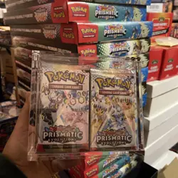 Prismatic Evolutions BOOSTER BOX - 36 Sealed Packs - Pokemon TCG Acrylic Case - Image 1
