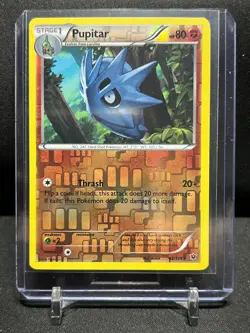 Pupitar 42/124 Reverse Holo Pokemon 2016 Fates Collide LP - Image 1