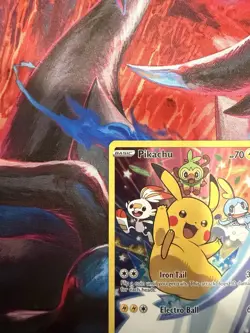 Pokemon Pikachu Promo Holo SWSH020 Sword & Shield 70 HP Iron Tail Electro Ball - Image 2