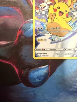 Pokemon Pikachu Promo Holo SWSH020 Sword & Shield 70 HP Iron Tail Electro Ball - Image 4