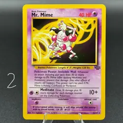 Pokemon TCG Mr. Mime Jungle 22/64 Rare Unlimited NM - Image 1