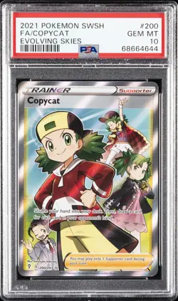 2021 POKEMON SWORD & SHIELD EVOLVING SKIES #200 FULL ART/COPYCAT PSA 10 - Image 1