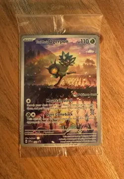 Teal Mask Ogerpon 123 [Pokemon Center Stamp] Exclusive PC ETB Promo Pokemon NM/M - Image 1