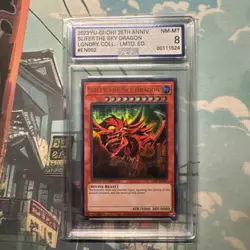 2023 Yu-Gi-Oh Legends Coll 25th Anniversary Slifter the Sky Dragon #EN002 AGS 8 - Image 1