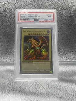 Yugioh Winged Dragon Of Ra 25th Anniversary Edition LC01-EN003 Psa 9 - Image 1