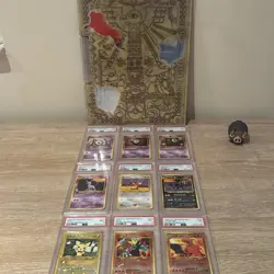 Pokemon TCG Card Japanese Neo Genesis Premium File 2 Set PSA Graded 9 slabs - Image 1