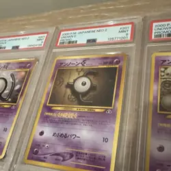 Pokemon TCG Card Japanese Neo Genesis Premium File 2 Set PSA Graded 9 slabs - Image 4