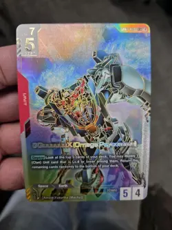 GQuuuuuuX (Omega Psycommu) GD02-038 (LR++) - Dual Impact - Gundam TCG Card Game - Image 1