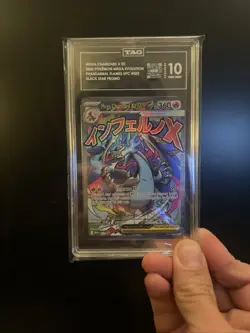Mega Charizard Ex Promo #23 Pokemon Card English TAG 10 Gem Mint - Image 1