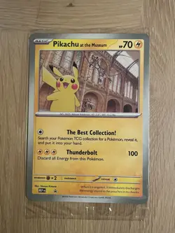 Pokemon x Natural History Museum Pikachu at the Museum Jumbo Card - Image 1
