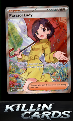 Parasol Lady - 238/182 238/182 Pokemon Ultra Rare SV04: Paradox Rift Card NM - Image 1