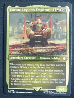 Caesar Legion's Emperor Etched Foil Thick Display Version - PIP - Mtg Card #3FB - Image 1