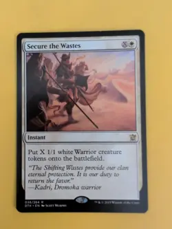 Secure the Wastes. DTK Instant Rare Magic the Gathering Card. - Image 1