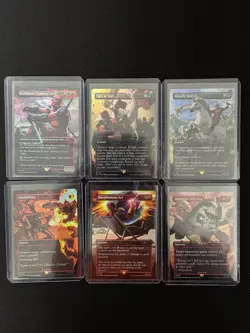 Secret Lair x Marvel's Deadpool Rainbow Foil Editions MTG Set of 6 Cards - Image 1