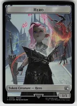 Hero (0005) // Copy (0001) Double-Sided Token Foil 5 // 1 T FINAL FANTASY MTG - Image 1