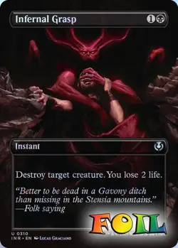 Infernal Grasp Borderless 310 MTG Innistrad Remastered Uncommon NP Foil - Image 1