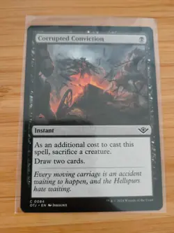 MTG Corrupted Conviction 0084 Outlaws of Thunder Junction M/NM Free UK P&P - Image 1