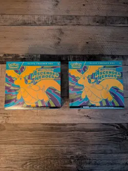 Lot of X2 Sealed Pokemon Mega Evolutions Ascended Heroes ETB Boxes - Image 1