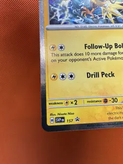 Pokemon TCG Zapdos SVP 157 Scarlet & Violet Black Star Promo Rare NM 2108 - Image 4