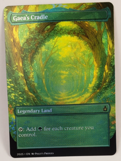 Gaea's Cradle FOIL Proxy Playtest Card with Custom Anime Illustrated Art Design - Image 4