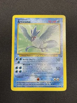 Pokemon Articuno Fossil 17/62 Basic Pokemon Card 1999 English Single NM Non Holo - Image 2