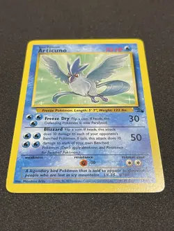 Pokemon Articuno Fossil 17/62 Basic Pokemon Card 1999 English Single NM Non Holo - Image 3