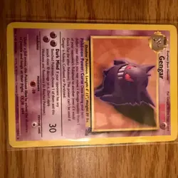 GENGAR - 20/62 - Fossil Unlimited Non Holo Rare Card Pokemon TCG LP - Image 1