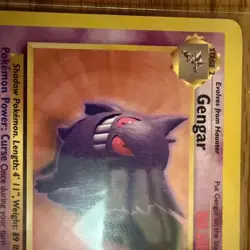 GENGAR - 20/62 - Fossil Unlimited Non Holo Rare Card Pokemon TCG LP - Image 3