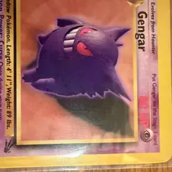 GENGAR - 20/62 - Fossil Unlimited Non Holo Rare Card Pokemon TCG LP - Image 4