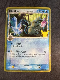 Mimikyu Delta Species SWSH136 Sword & Shield Black Star Promo Cards Holo Pokemon - Image 1