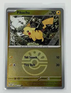 Pokemon Pikachu 055/217 ASC Friend Ball English Pokemon TCG Card Stock Card - Image 1